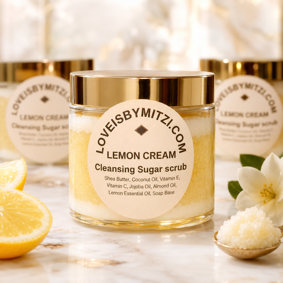 Lemon Cream Sugar Cleansing Sugar Scrub