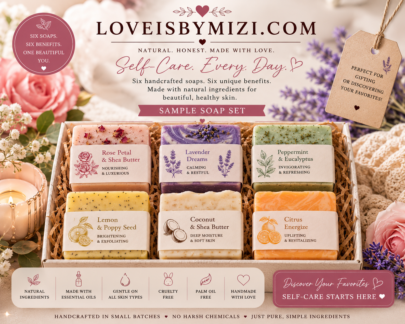 Love is soap gift set