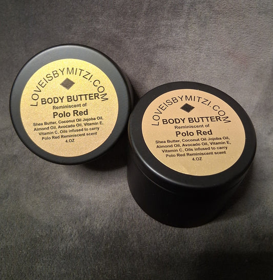 Men Body Butter scent reminiscent Polo Red