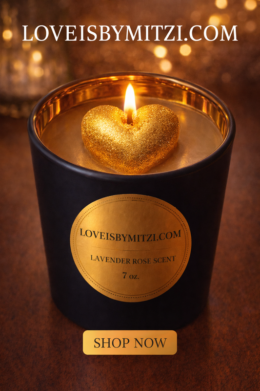 Lavender Rose Candle