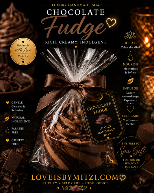 Chocolate Fudge Soap Bar.