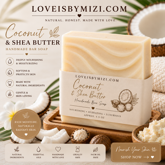 Rich Coconut and Shea Butter Soap
