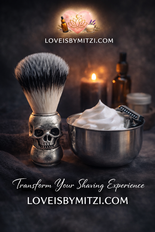 Skull brush and Shaving bowl