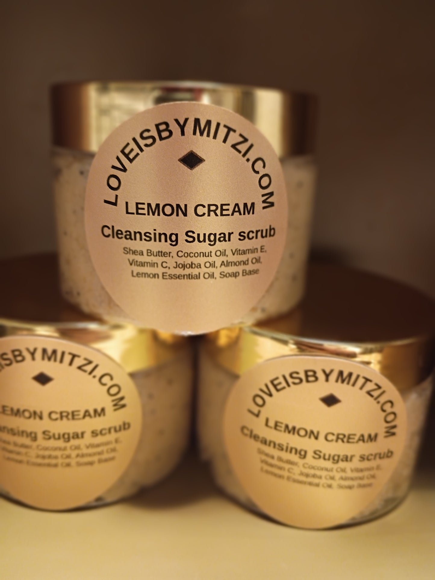 Lemon Cream Sugar Cleansing Sugar Scrub